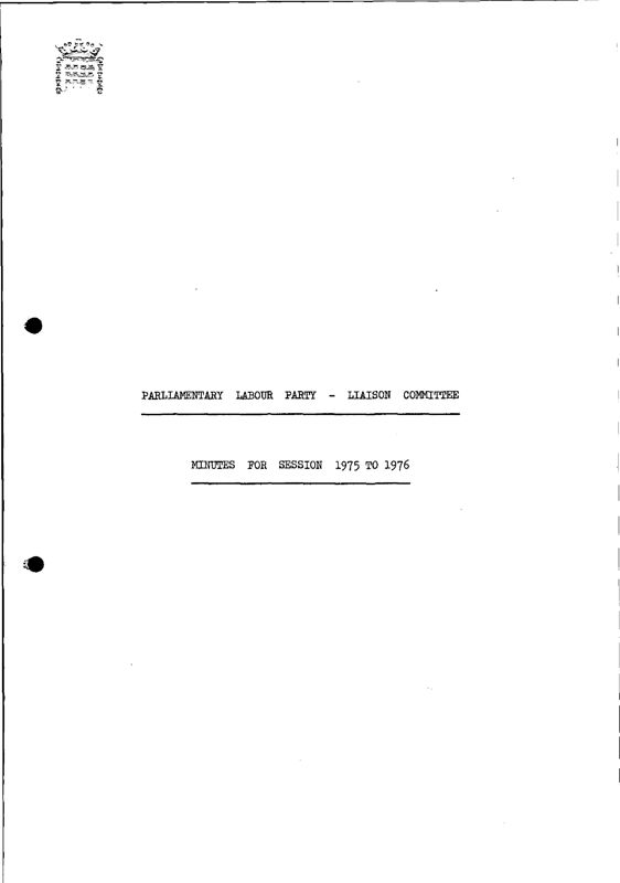 View document: Minutes for 1975/76 session.