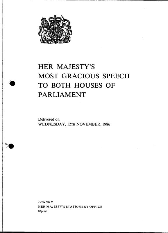 View document: Minutes for 1986/87 session.