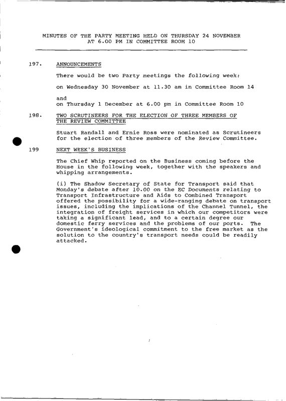 View document: Minutes for 1988/89 session.