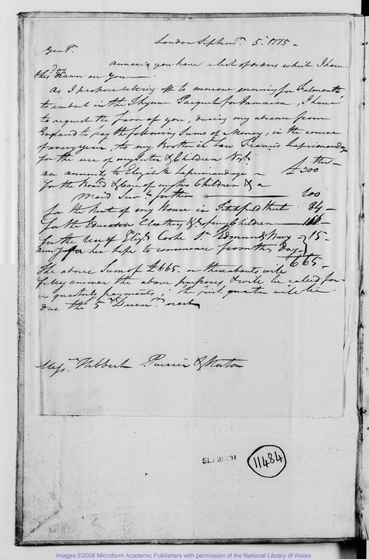 View document: Letter book, 1775 Sept. 5 to 1792 July 3.