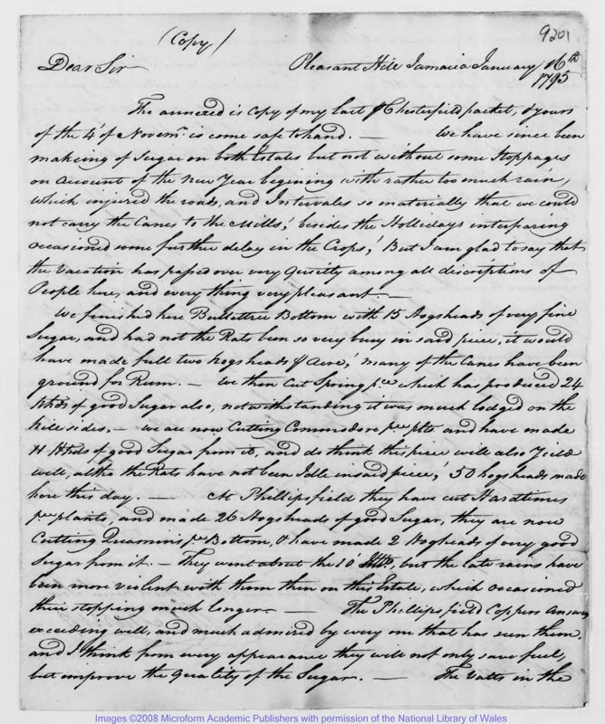 View document: Letters, 1795 Jan. 16 to 1796 Jan. 1.