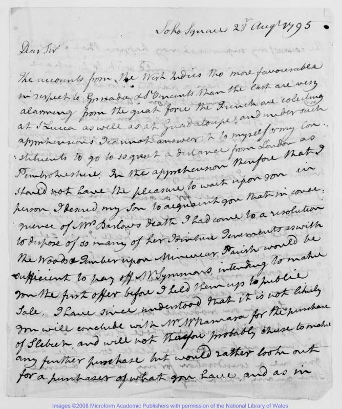 View document: Letters, 1795 Aug. 28.