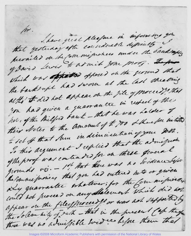 View document: Letters, 1813 April 30 to July 3.