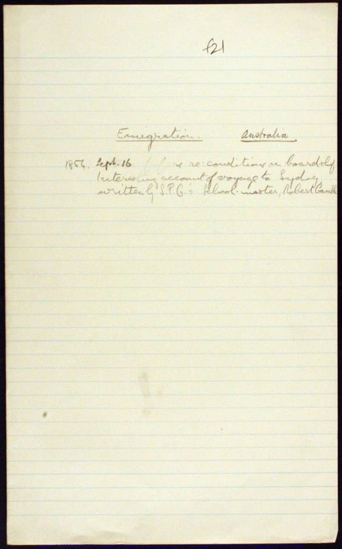 View document: R. Gamble's correspondence.