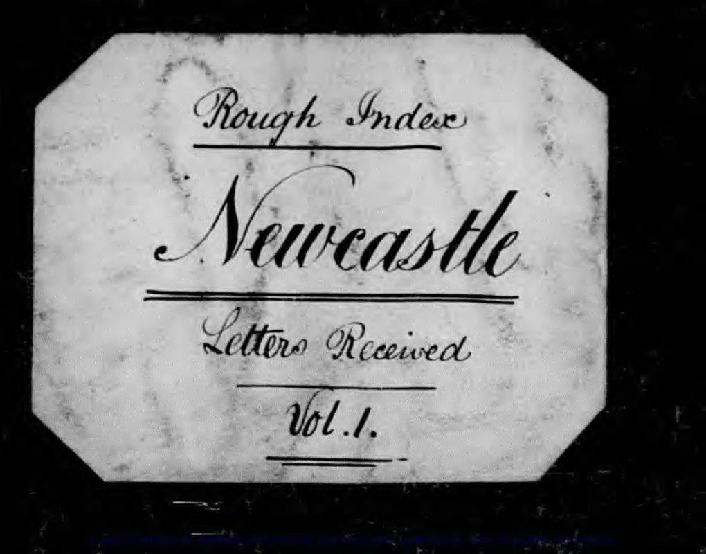 View document: Newcastle and Brisbane, 1847-1899.