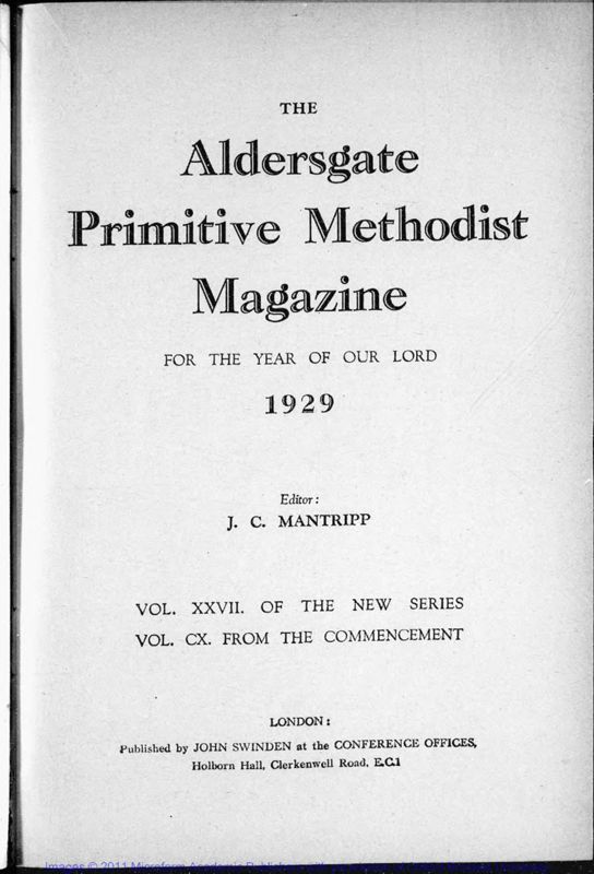 View document: For the year of our Lord, 1929.