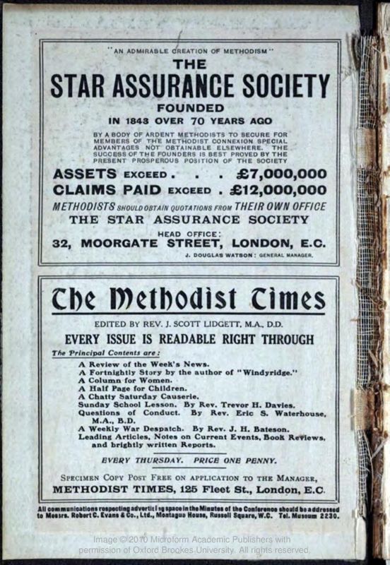 View document: Yearly conference (173rd : 1916 : London).