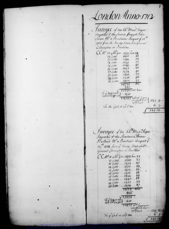 View document: Invoices, 1712-1714.