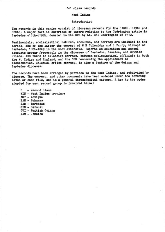 View document: C series listing.