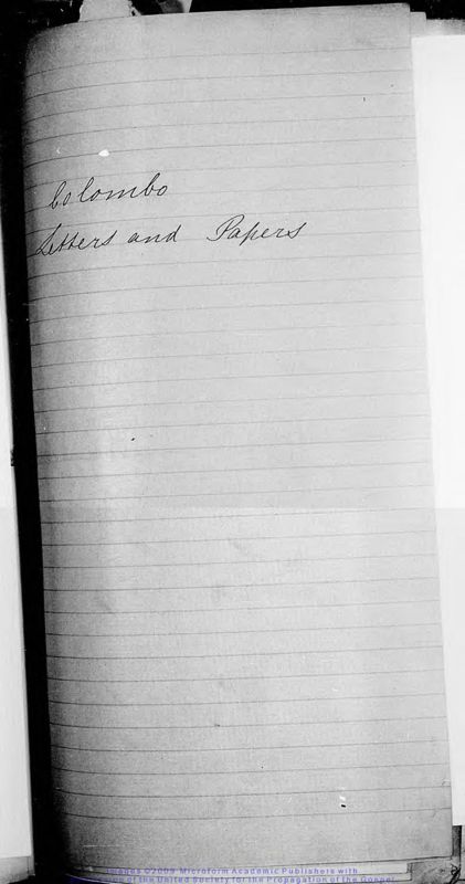 View document: Original letters received, 1860-1867.