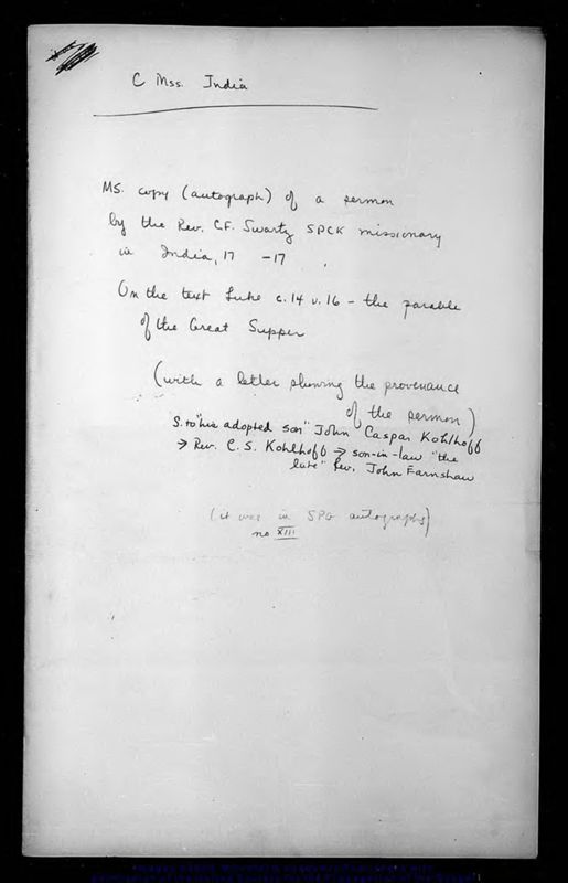 View document: India general papers, 1773-1797.