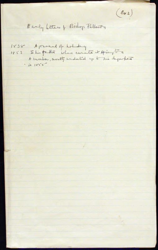 View document: Patteson's journal, 1838.