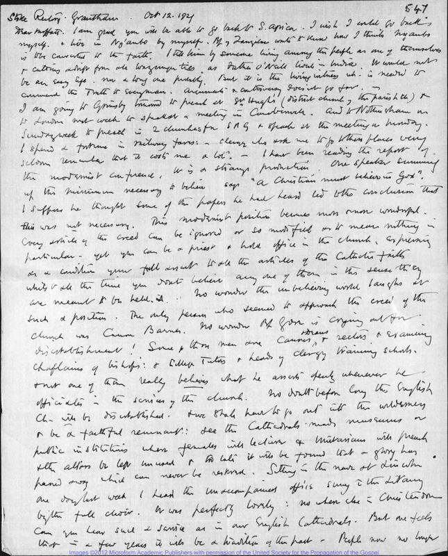 View document: Correspondence and papers of Bishop Hine 1901-1909 part 3.