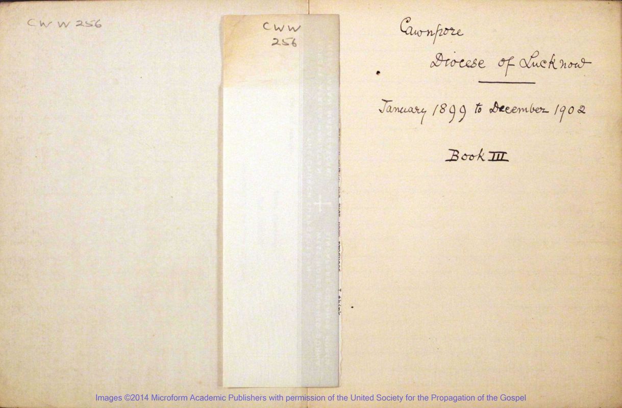 View document: Cawnpore: Agenda Book of Finance Committee, 1899-1902.