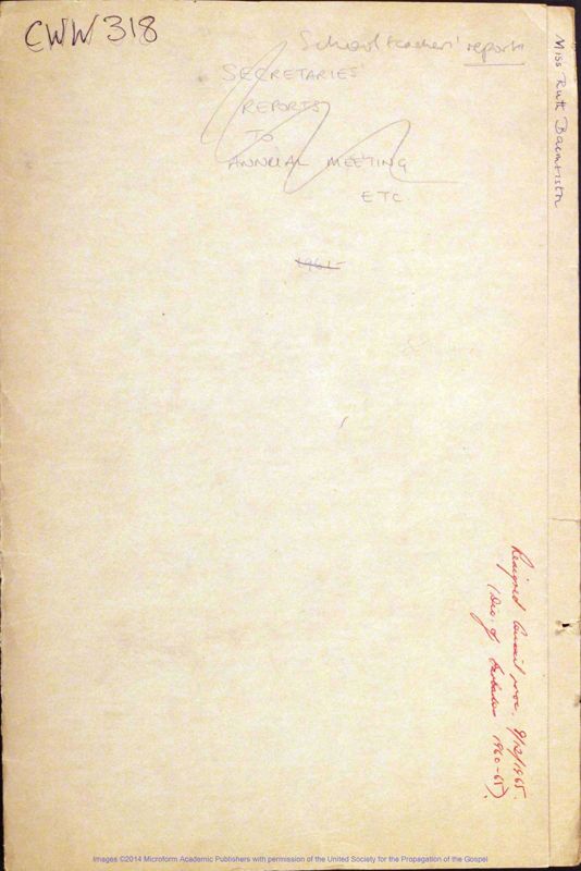 View document: Annual Reports from Schools in Kudat, Kuchung, Jesselton, Peking, Lahore. (1 file), 1922.