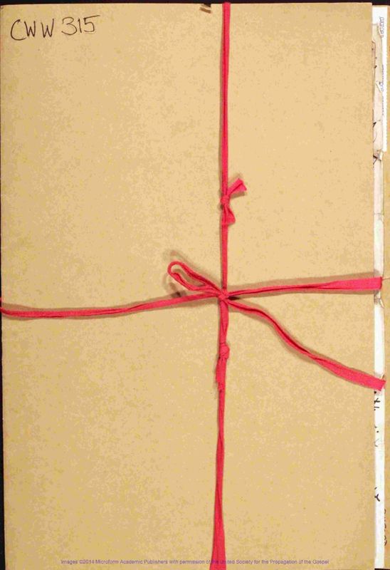 View document: Questionnaire sent to staff of overseas Girls Schools and their replies (1 file), c.1891-1896.