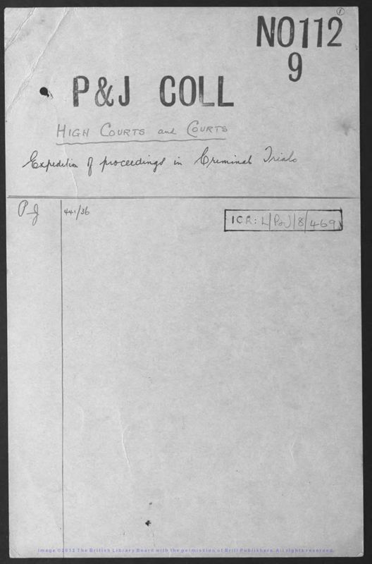 View document: Miscellaneous papers and correspondence relevant to the trial.