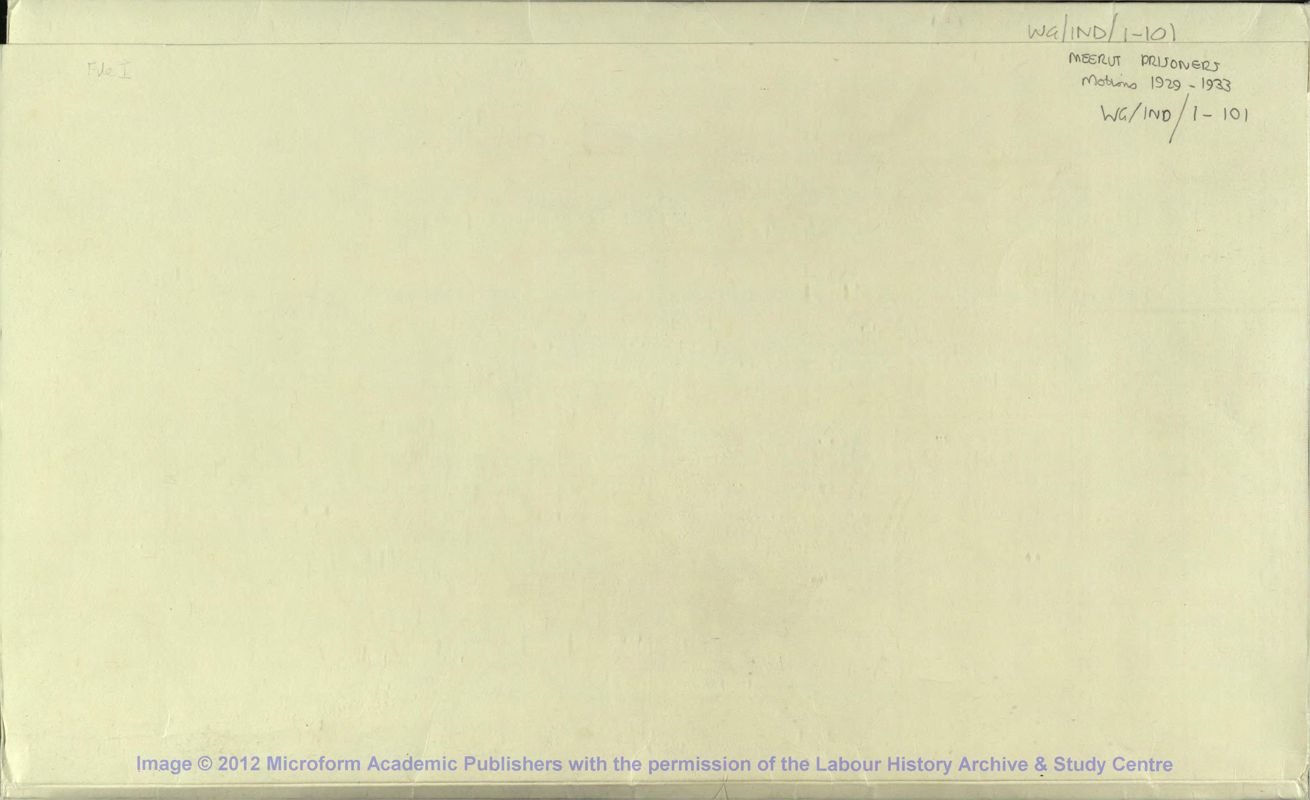 View document: Meerut prisoners resolutions.