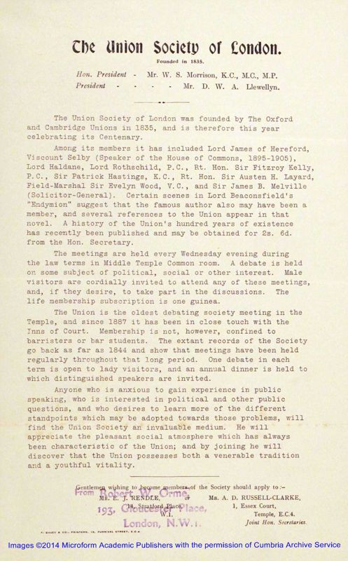 View document: General Letters Arranged Alphabetically: U.