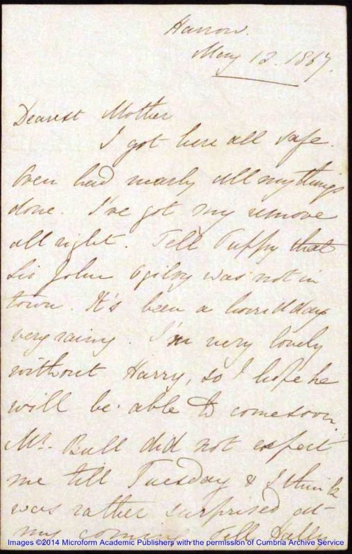 View document: General letters arranged by date, 1867 - 1893.