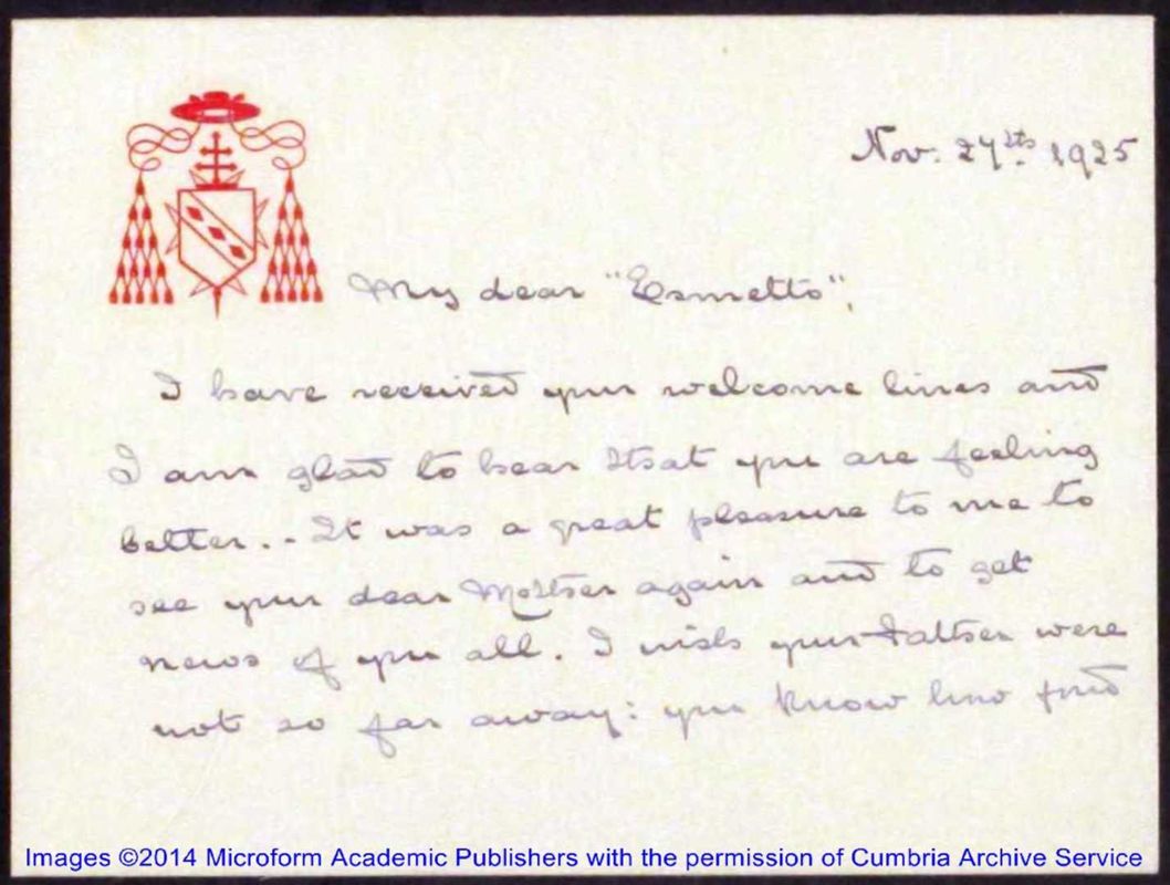 View document: General letters arranged by date, 1920 - 1929.