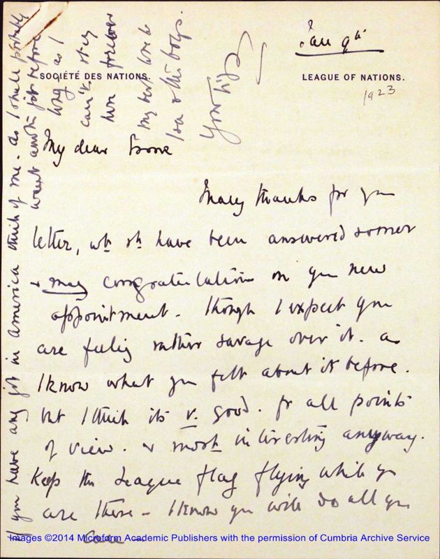 View document: League of Nations, establishment and sanctions thereof.
