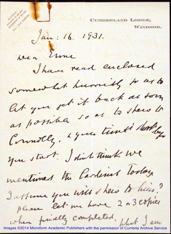 View document: Correspondence and printed reports re. Maltese affairs, 1930-1931, Part 1.