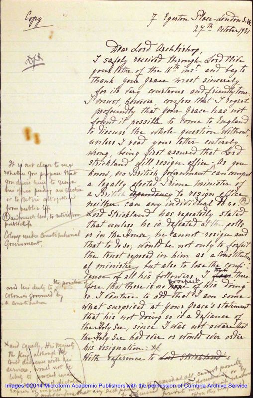 View document: Correspondence and printed reports re. Maltese affairs, 1930-1931, Part 2.