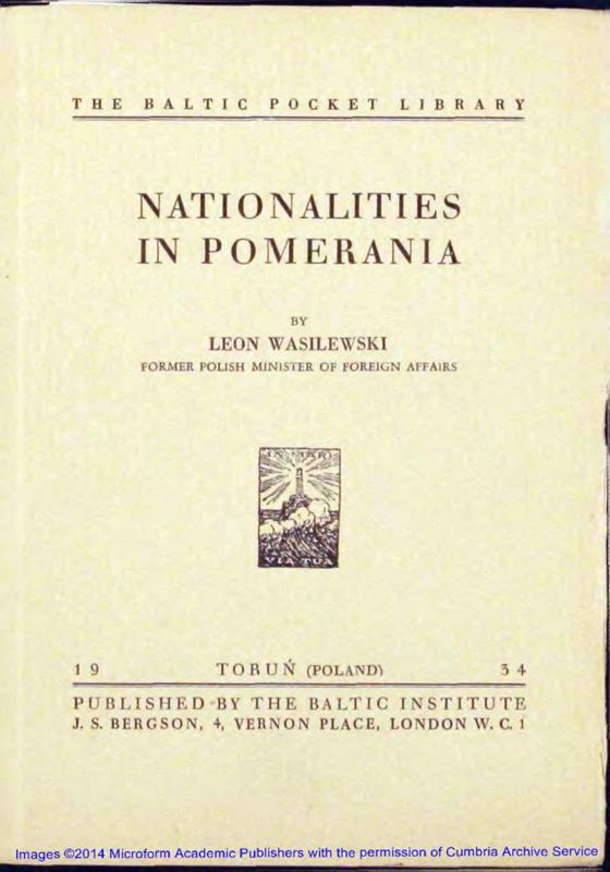 View document: Publications of the Baltic Institute.
