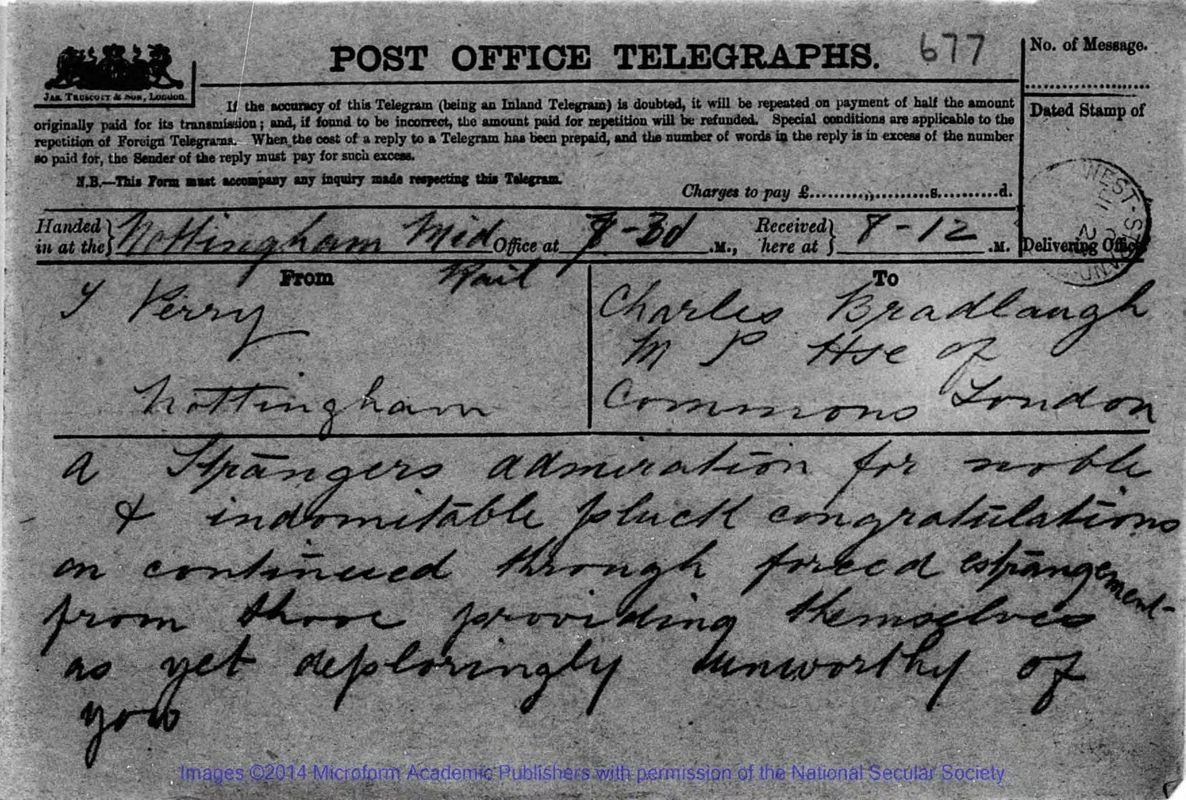 View document: The Clock Tower Telegrams, 23-24 June 1880.