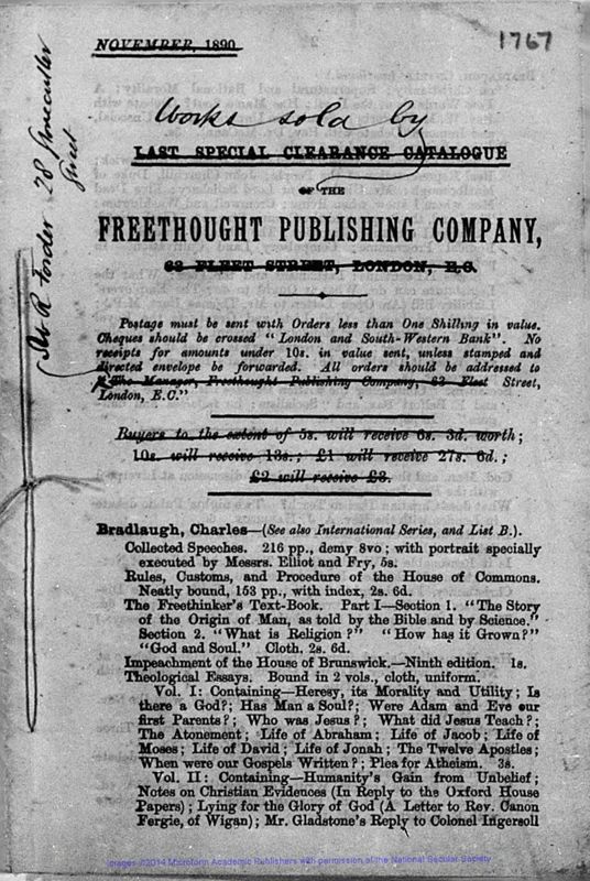 View document: Catalogues and related printed ephemera, 1890-1894.