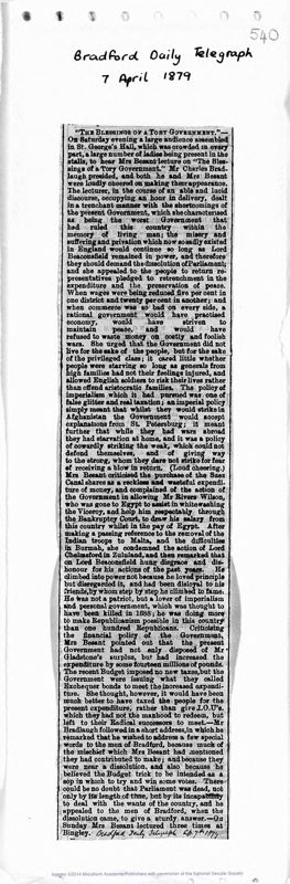 View document: Bradford Publications, 1879 - 1924.