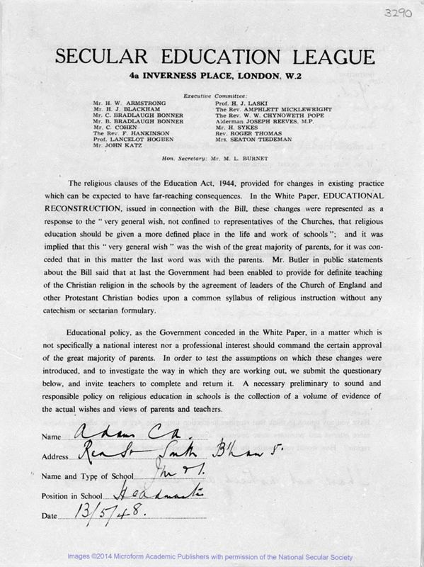 View document: General Correspondence and Papers, 1948.