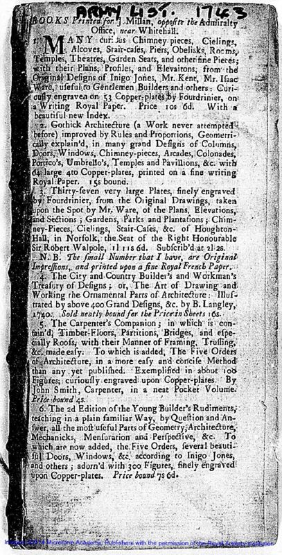 View document: The Army List of 1743.