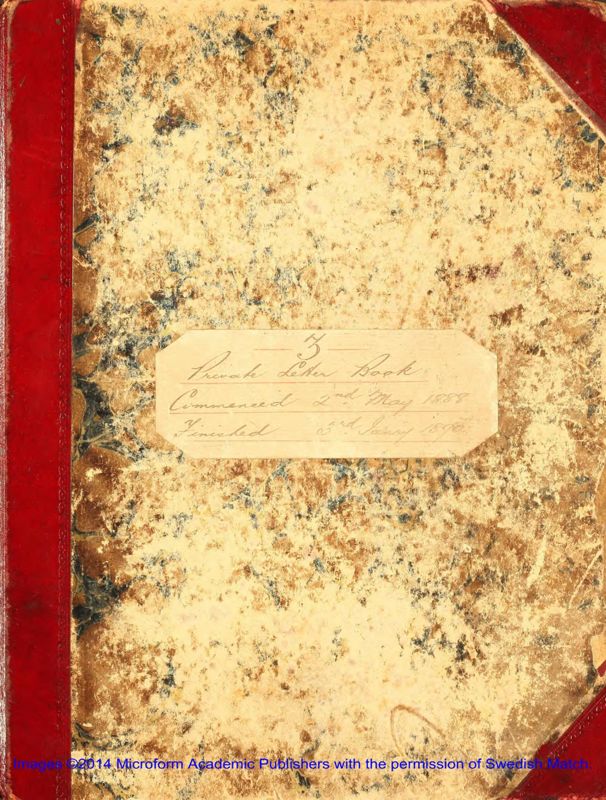 View document: Private letter book.