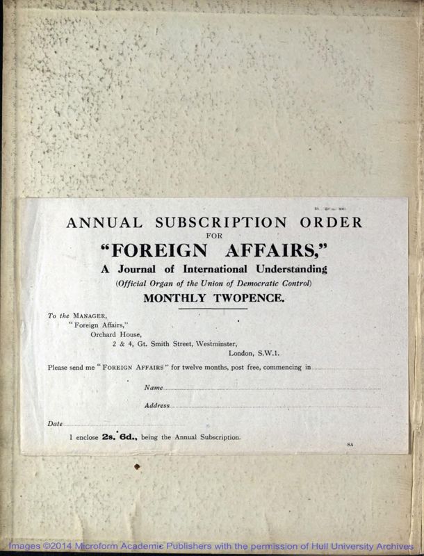 View document: <i>The UDC</i>.