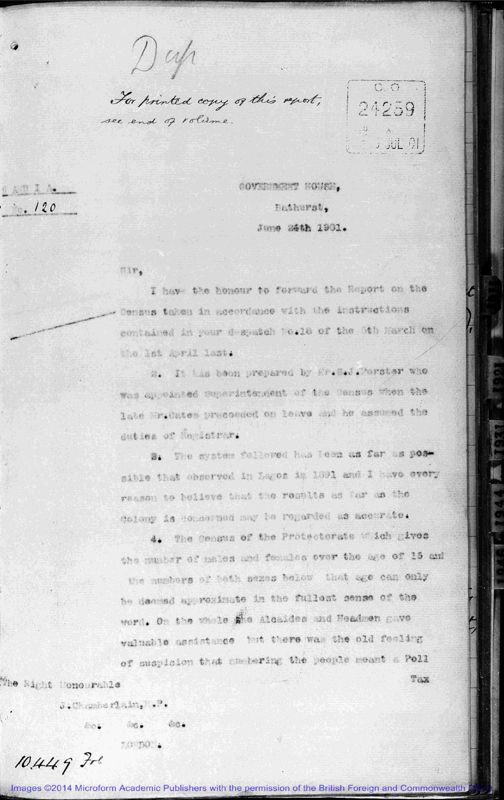 View document: Some Census Returns 1901-1945.
