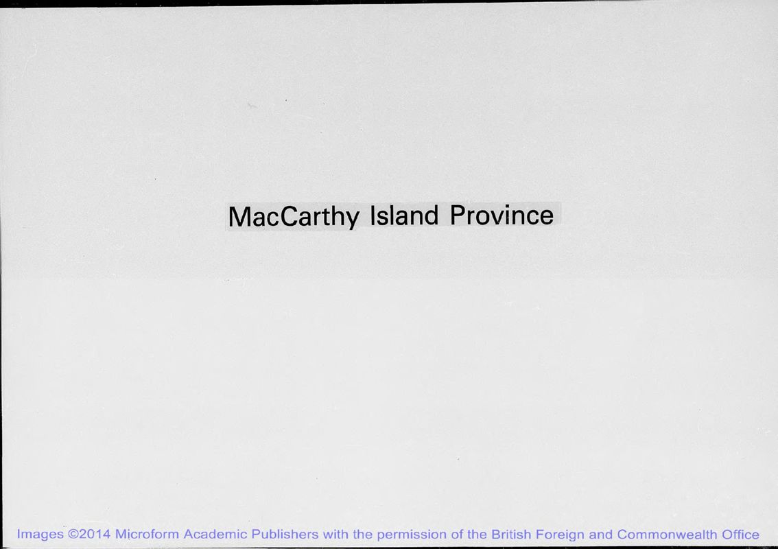 View document: MacCarthy Island Province.
