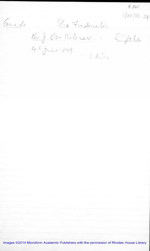 View document: C-Can-F-2-34, 1849-1860.