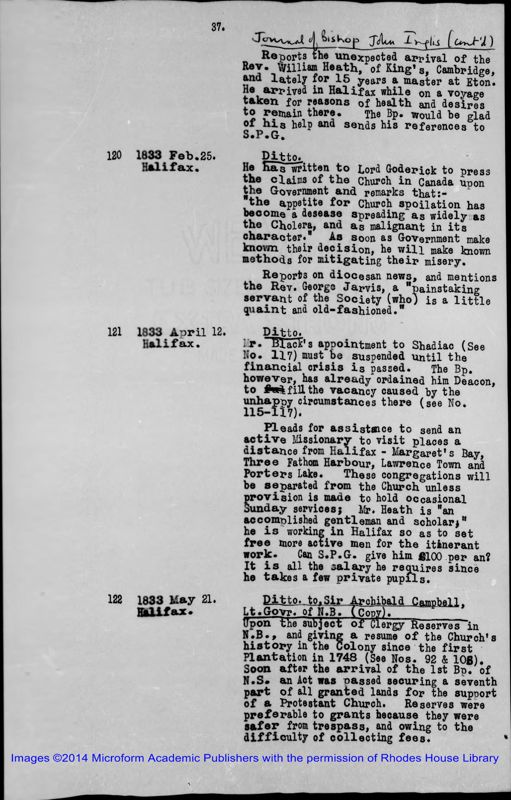 View document: C-Can-NS-10, 1833-1841.