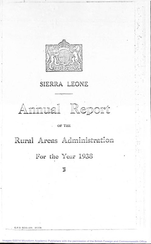 View document: Rural Areas Administration 1938-1946.
