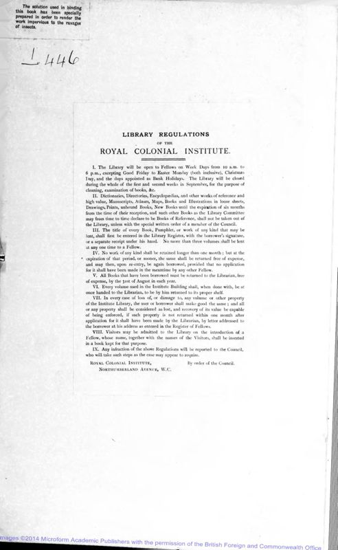 View document: Forestry Dept and Reports 1909 -1961.
