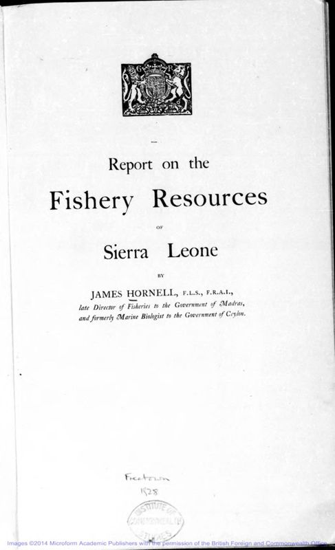 View document: Fisheries 1928-1960.