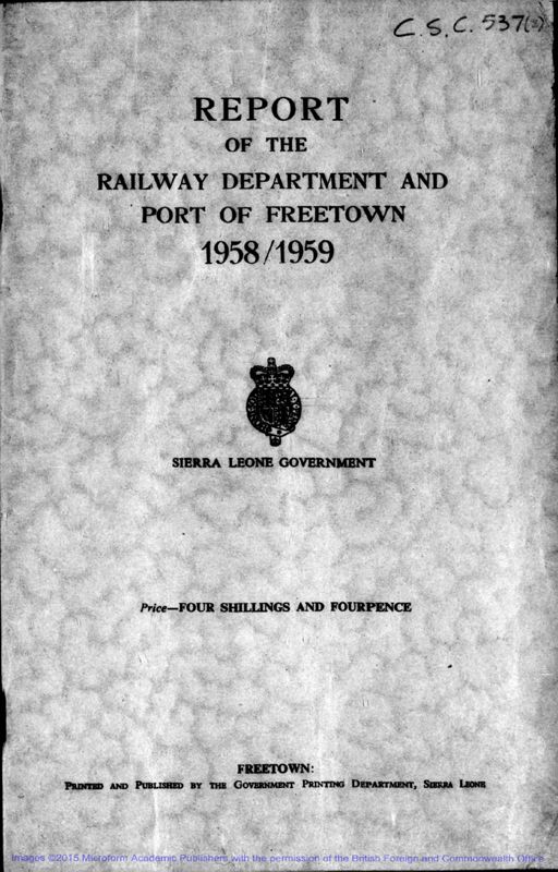 View document: Rail and Port 1958-1961.