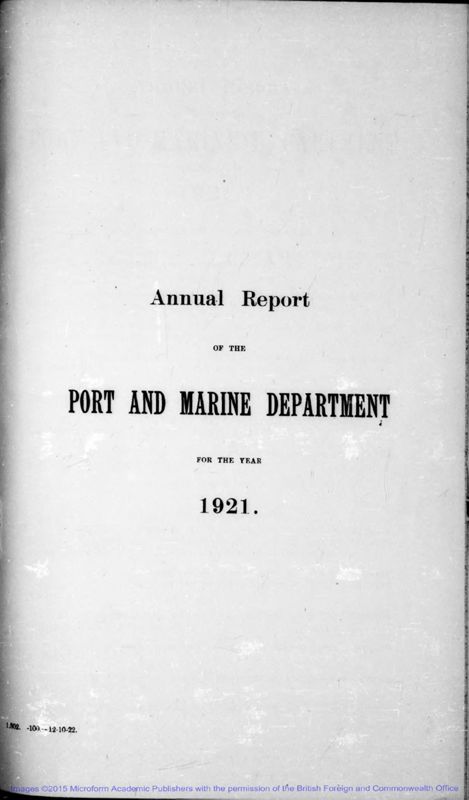 View document: Port and Marine 1921-1961.