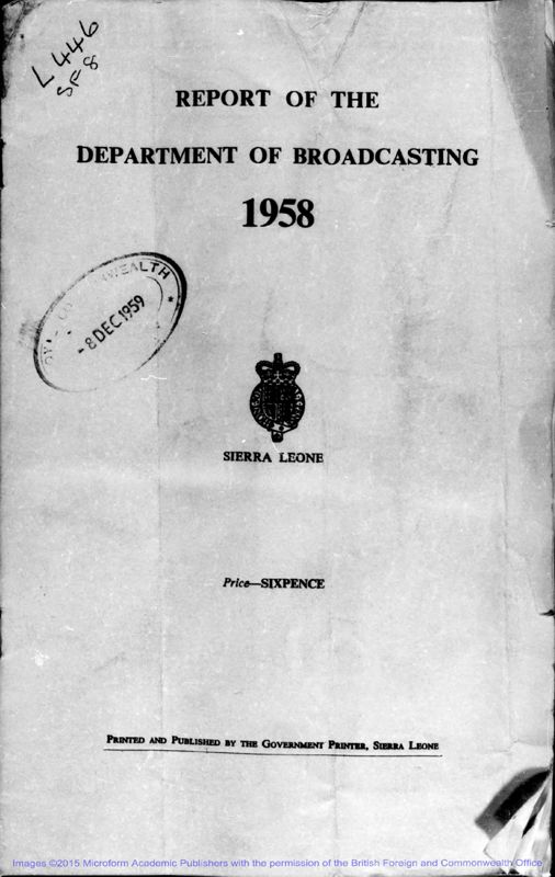 View document: Broadcasting 1958-1959.