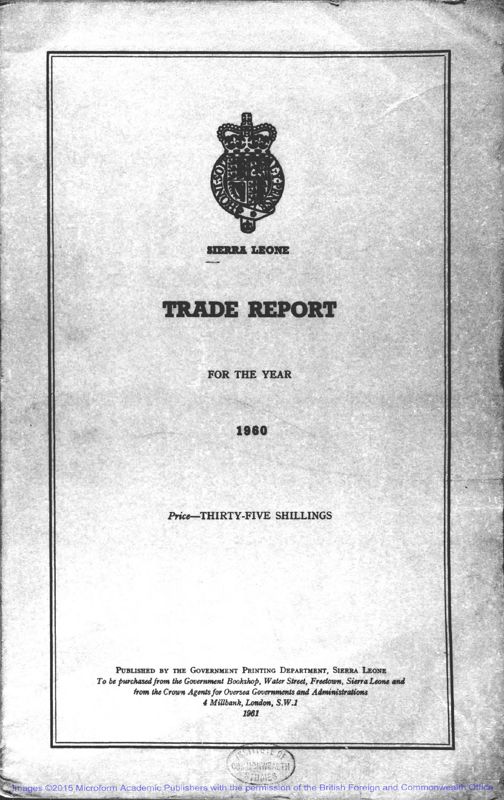 View document: Trade 1960-1961.