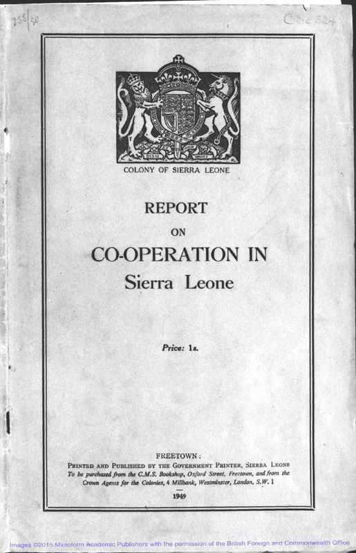 View document: Co-op Dept, Report, Registrar 1948-1957.