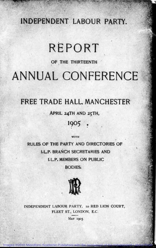 View document: Annual reports of the ILP, 1905-1909.