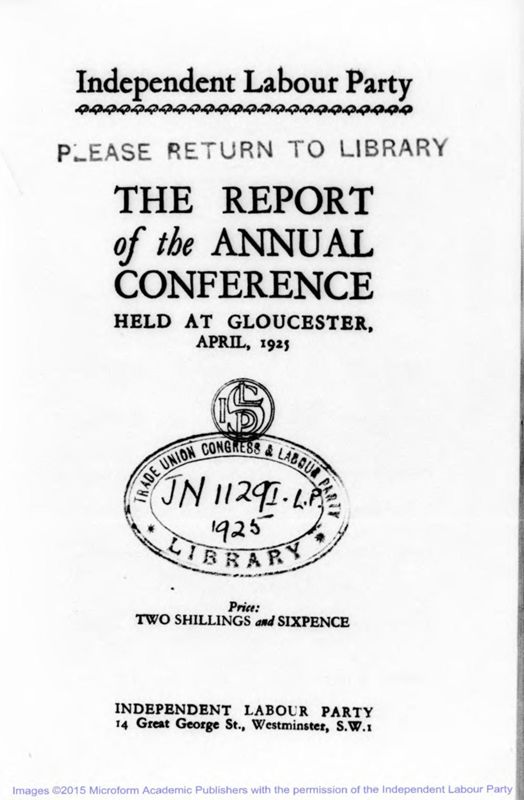 View document: Annual reports of the ILP, 1925-1929.